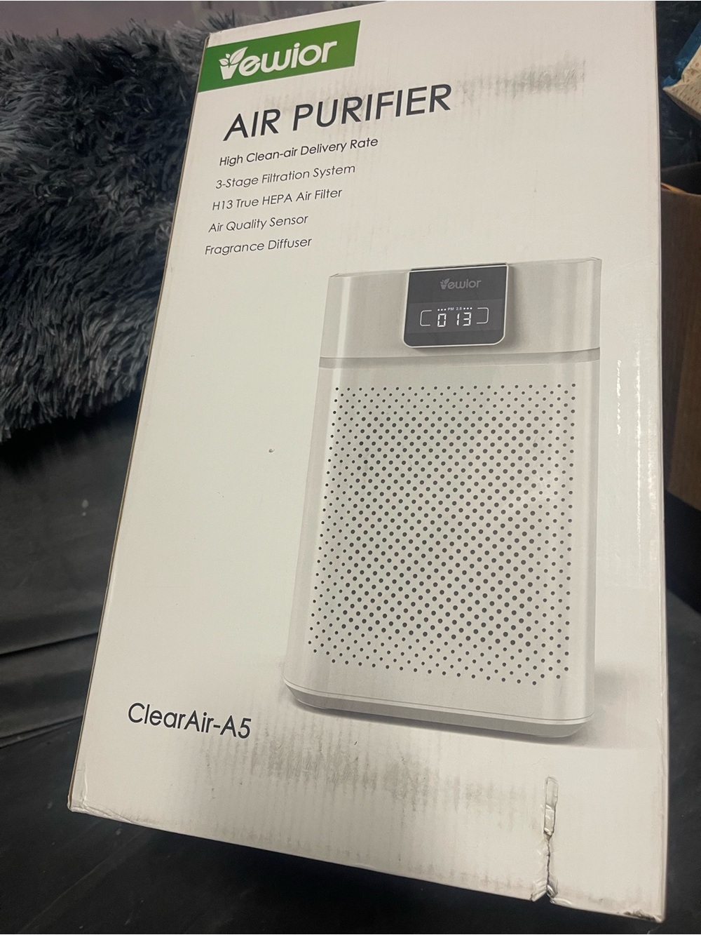 Vewior ClearAir-A5 White Portable Air Purifier